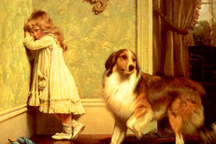 Дочке 4 года.Поставила в угол. Немного постояв говорит: 