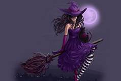 Почему мне нравиться праздник Хэллоуин – это единственный день в году, когда женщины могут, открыто, не прячась летать на метле!