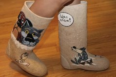 Подруга на день рождения мне подарила валенки, сказав: 