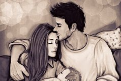 Смотреть на одного и того же человека влюбленными глазами всю жизнь - это сильно. И так должно быть.