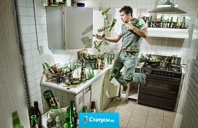 В конце каждой пьянки, остаются 2 человека, которые сидят на кухне и разговаривают о смысле жизни