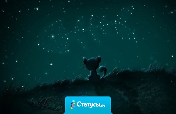 И только ночью мы думаем о тех, по кому очень сильно скучаем.