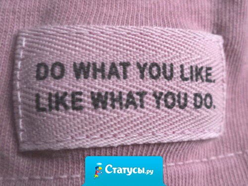 Делай то что любишь, люби то что делаешь.