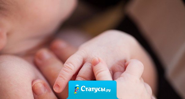 Счастье - это малюсенькая ручонка, которая крепко сжимает твой палец, доверчиво смотрит тебе в глаза и искренне улыбается своей беззубой улыбкой.