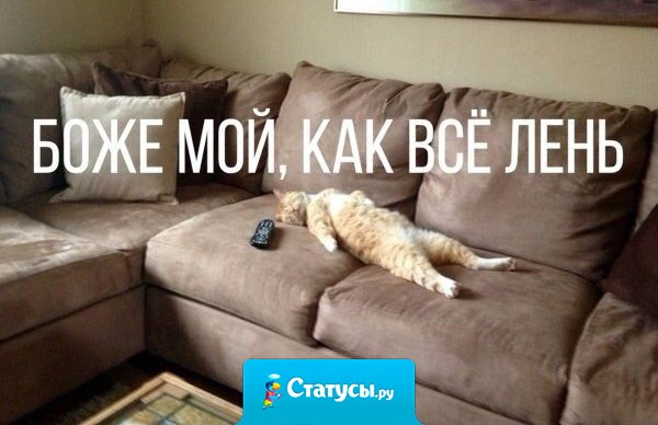 Боже мой, как все лень